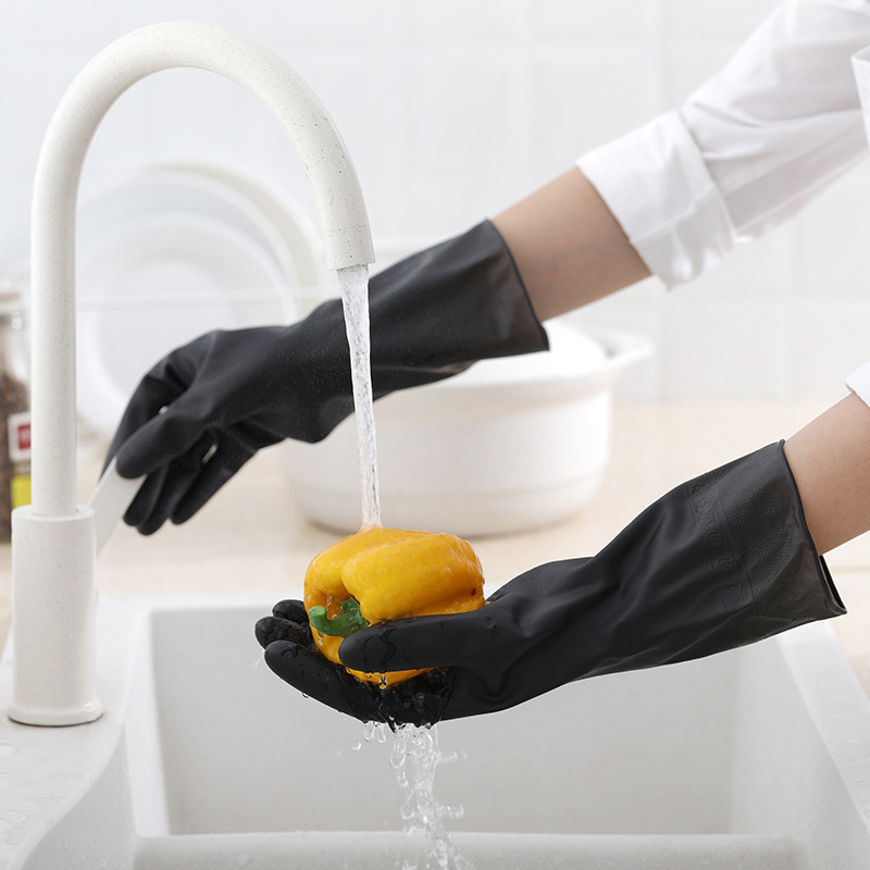 1 Pair Black Gloves Home Washi - Dish Glove Rubber recensione e prezzo