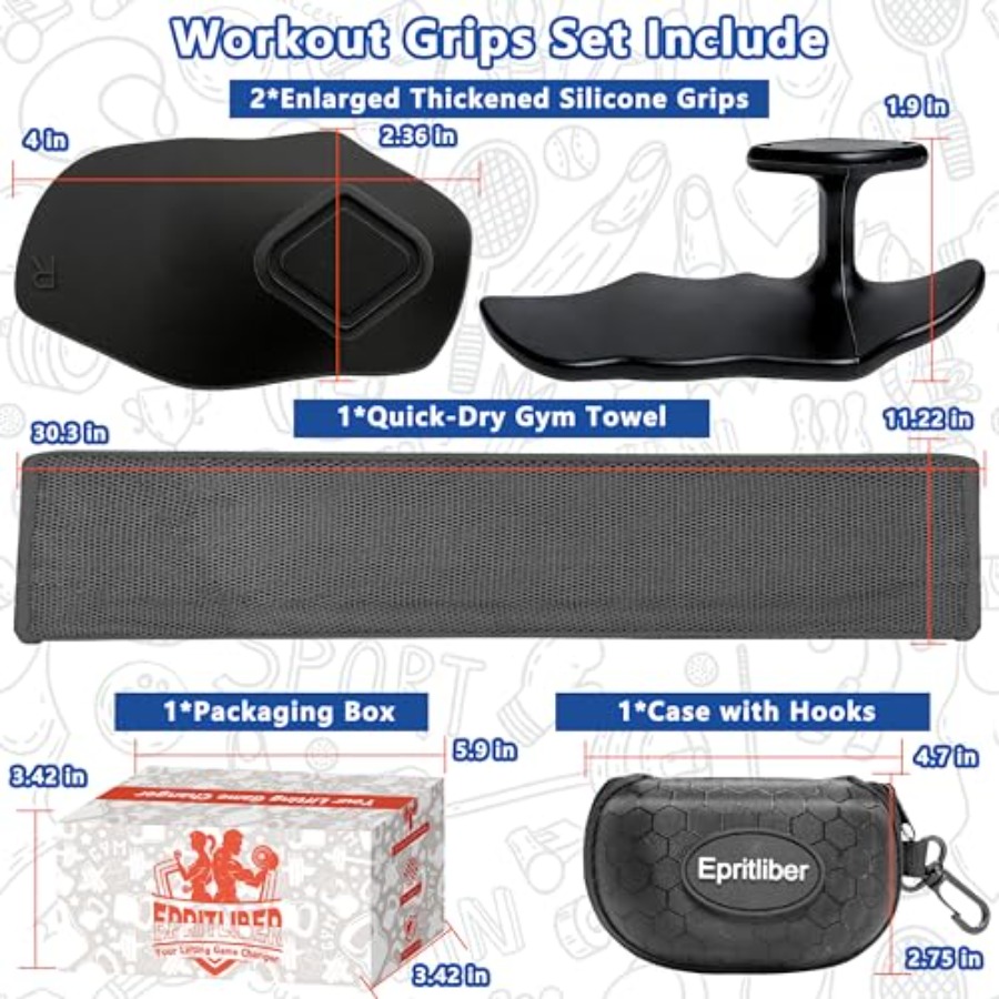 Large Silicone Workout Grips K - Workout Glove Gym recensione e prezzo