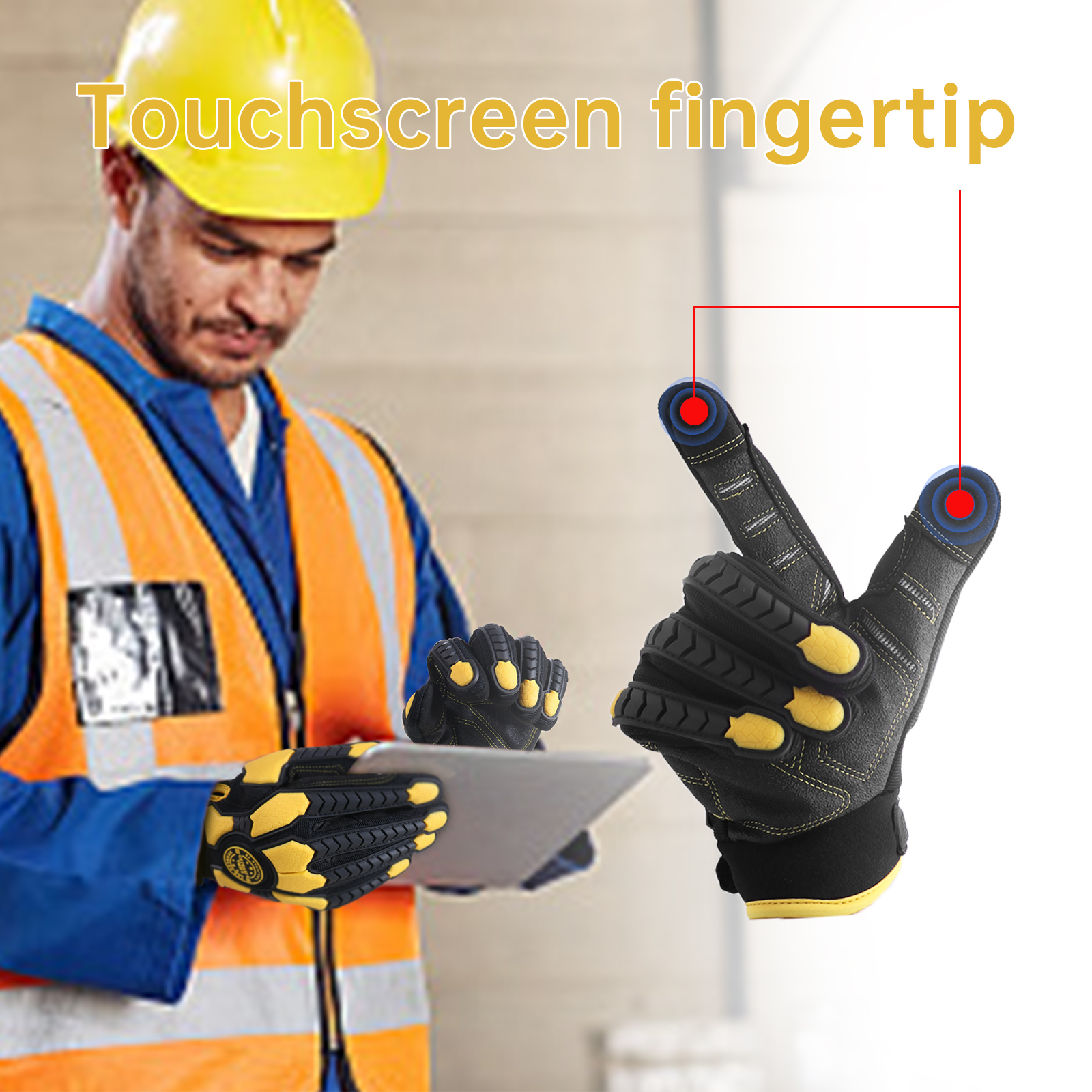 Heavy Duty Work Gloves, Cut 6  - Work Glove Impact recensione e prezzo