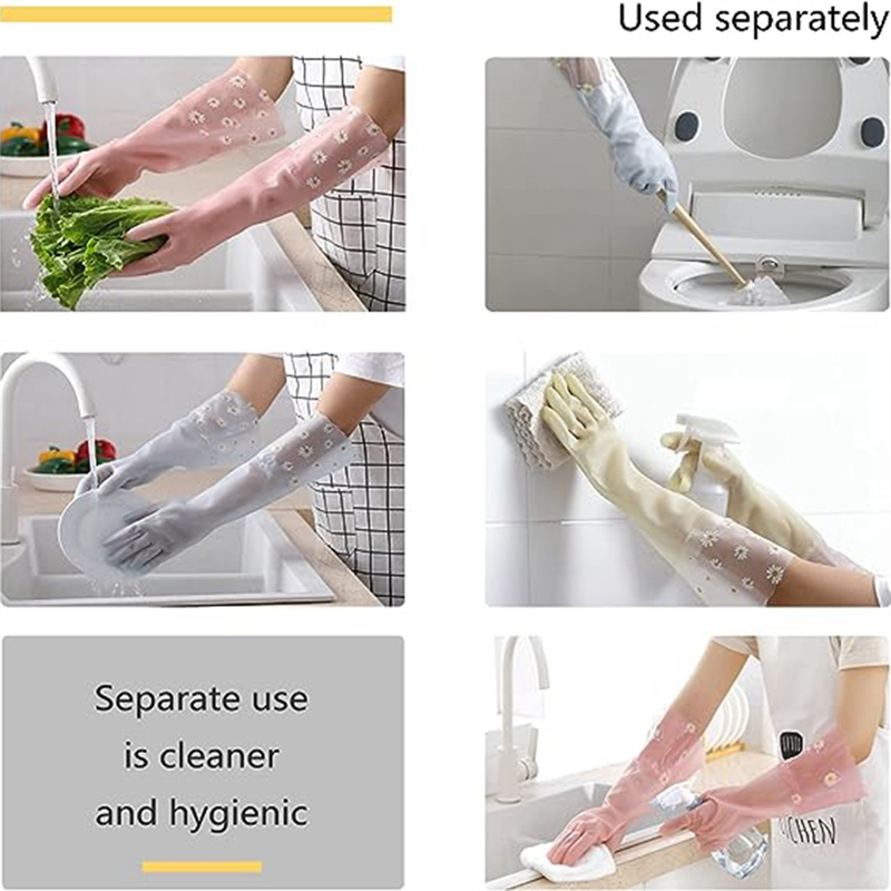 Dishwashing Cleaning Gloves 3  - Rubber Glove Cleaning recensione e prezzo
