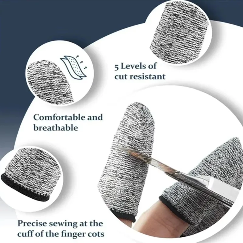 50PCS  Anti-Cut Finger Cots Pr - Cut Resistant Glove recensione e prezzo