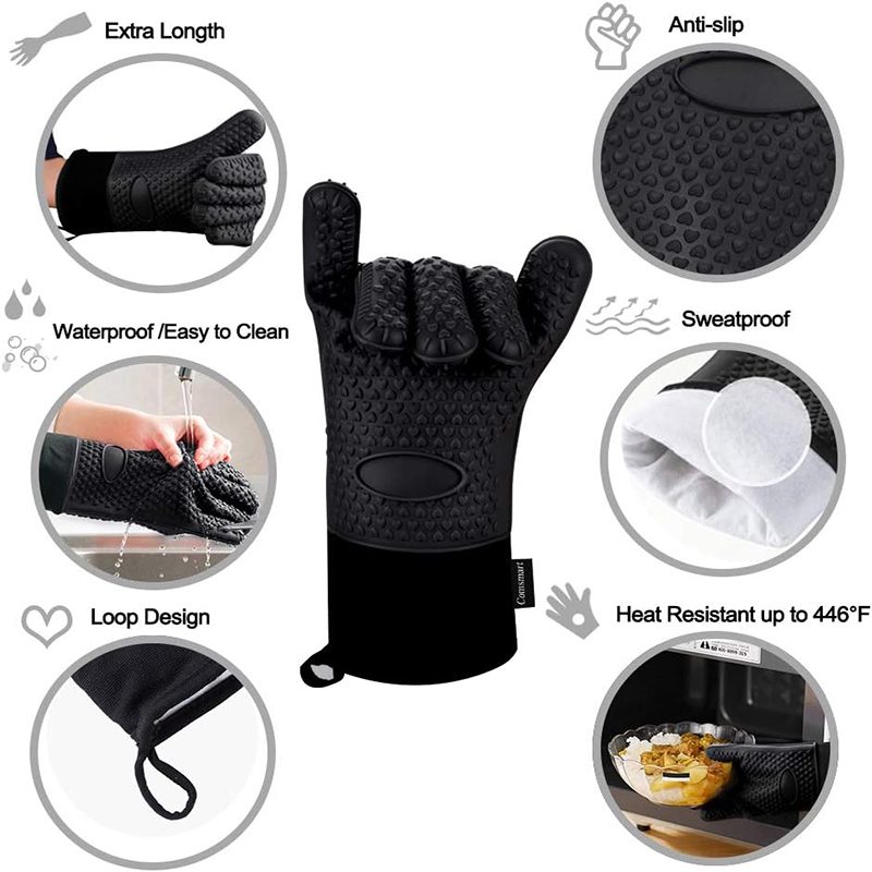 Silicone Oven Gloves Heat Resi - Oven Mitt Silicone recensione e prezzo