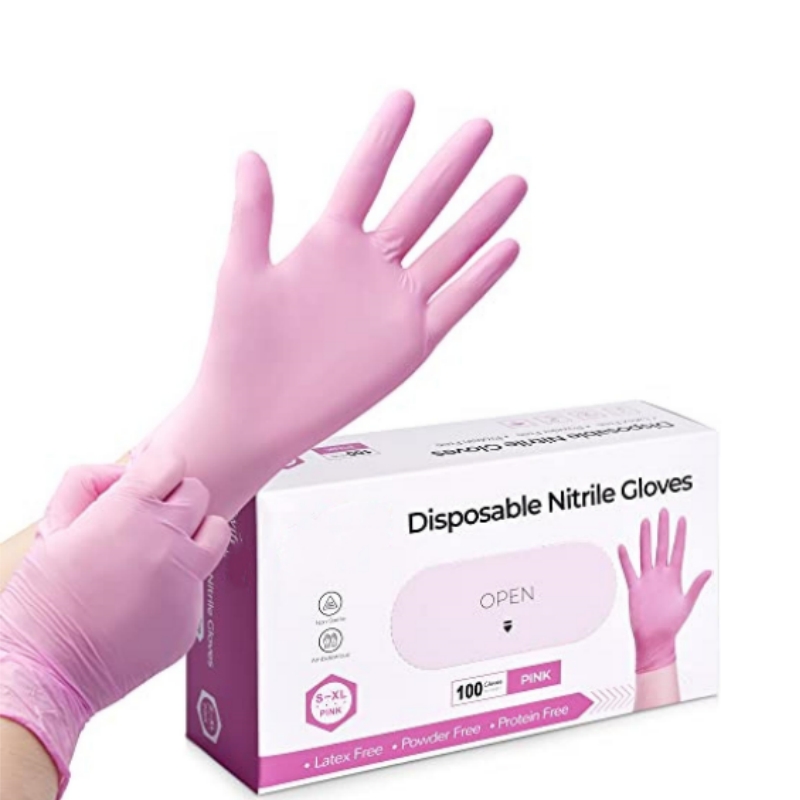 Pink Nitrile Disposable Gloves - Latex Disposable Glove recensione e prezzo