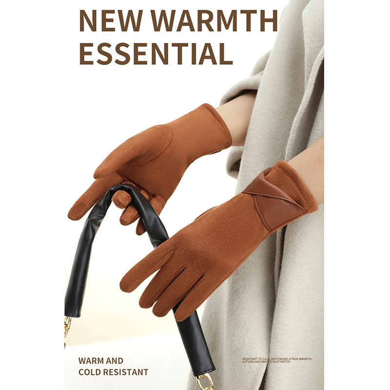 1 Pair Suede Gloves For Women  - Leather Driving Glove recensione e prezzo