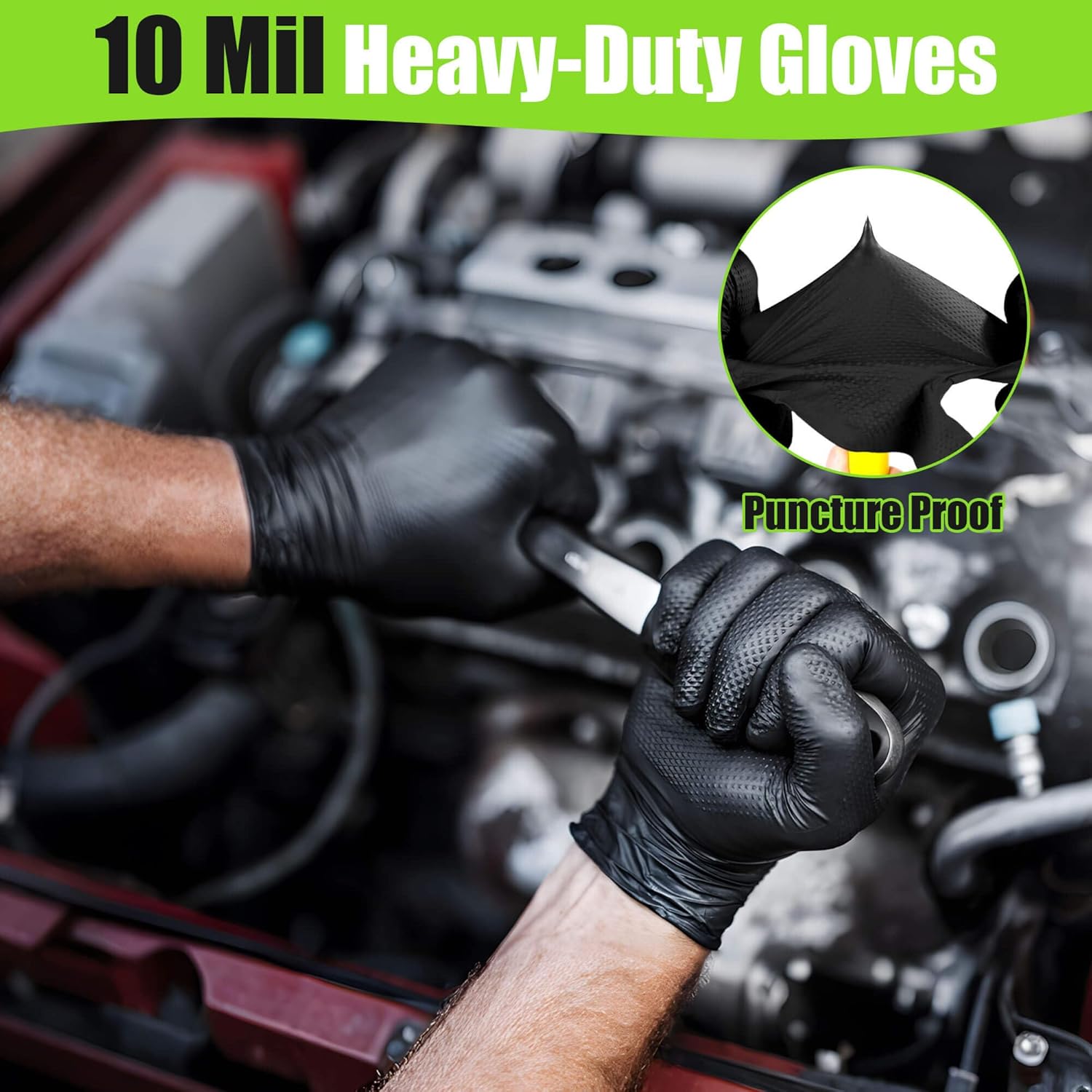 10 Mil Nitrile Gloves Large -  - Latex Disposable Glove recensione e prezzo