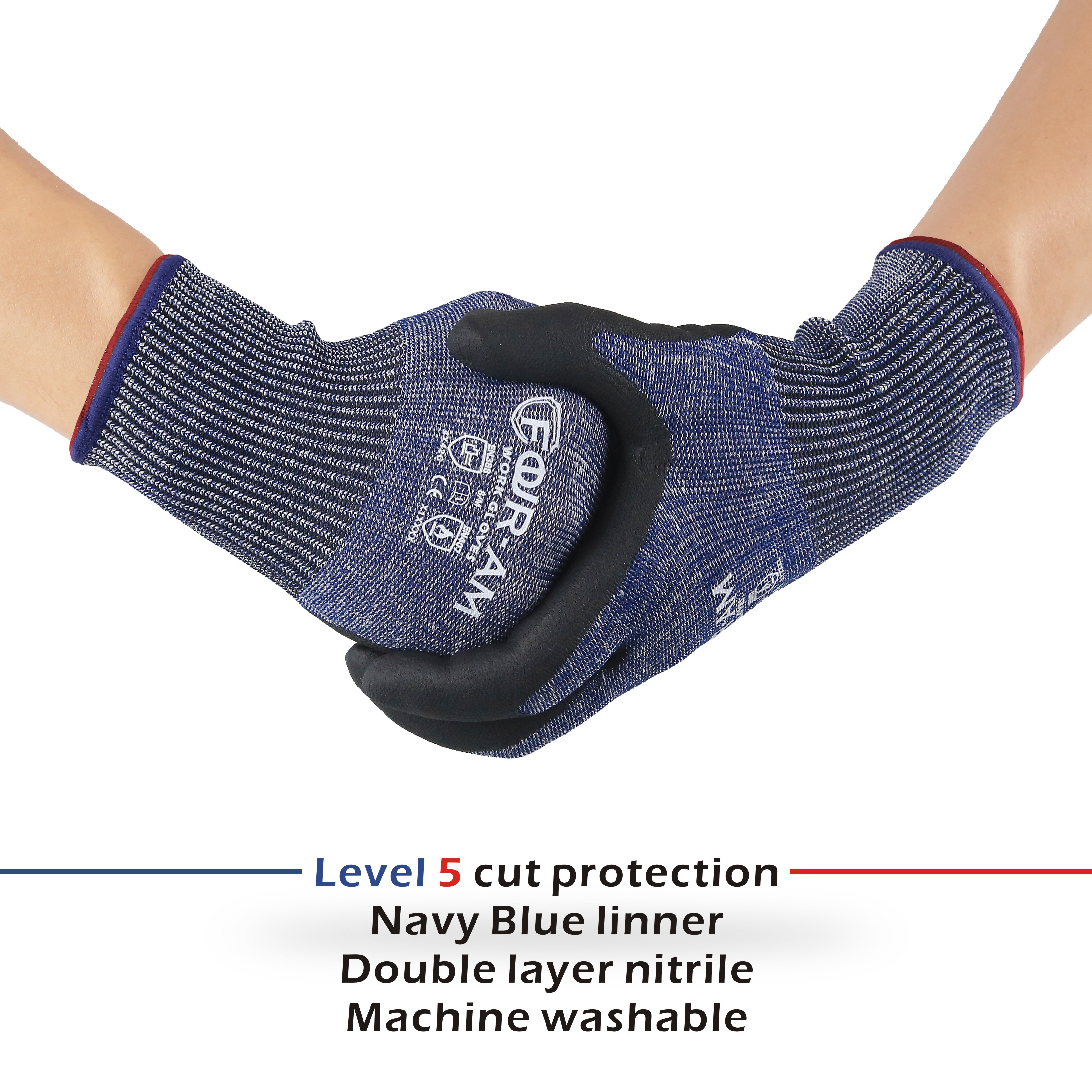 1/3Pair, Level 5Cut-Resistant  - Nitrile Mechanic Glove recensione e prezzo