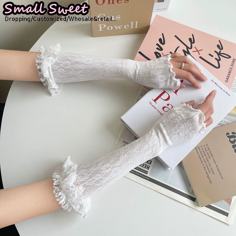 Women's Harajuku White Arm Sle - Fingerless Glove Knit recensione e prezzo