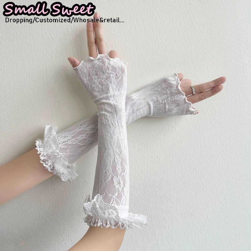 Women's Harajuku White Arm Sle - Fingerless Glove Knit recensione e prezzo