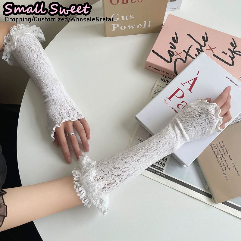 Women's Harajuku White Arm Sle - Fingerless Glove Knit recensione e prezzo