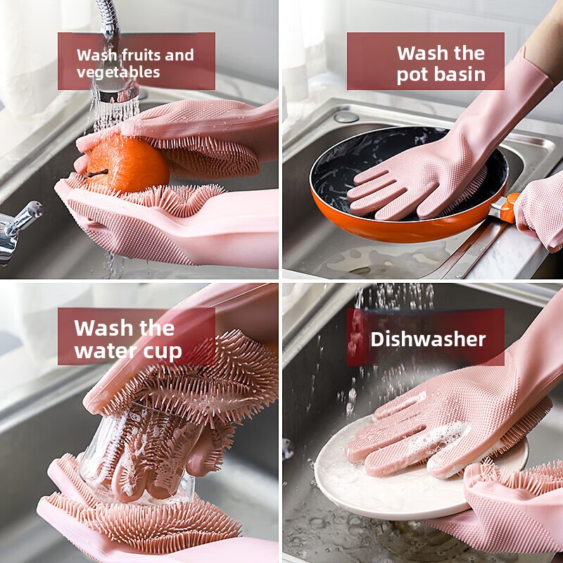 Silicone dishwashing gloves, m - Dish Glove Rubber recensione e prezzo