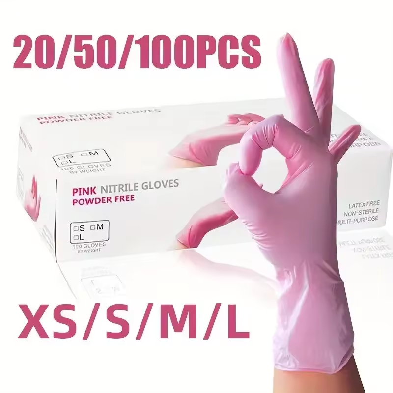 20/50/100PCS Pink Disposable G - Nitrile Mechanic Glove recensione e prezzo