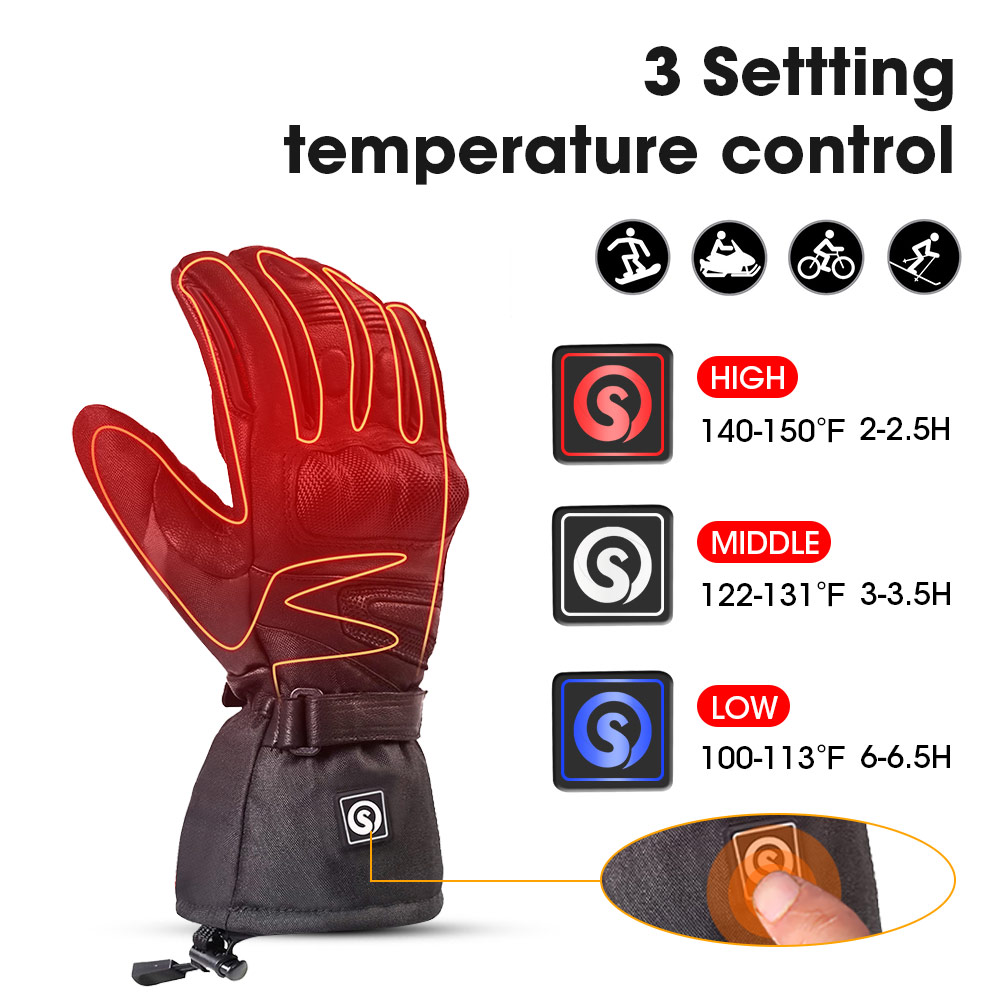 Snow Deer Winter Electric Heat - Ski Glove Waterproof recensione e prezzo