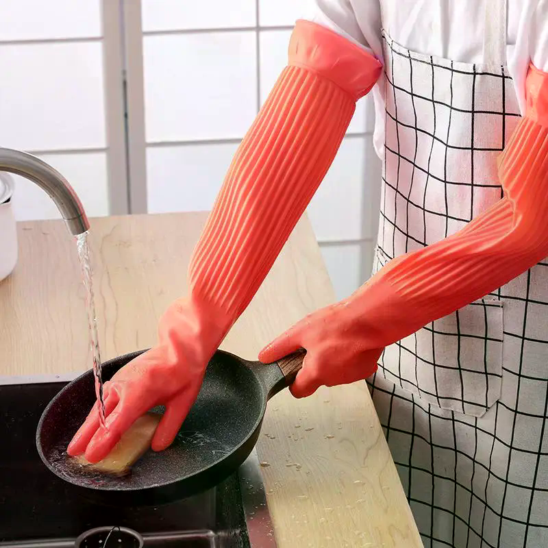 Long Reusable Rubber Dishwashi - Dish Glove Rubber recensione e prezzo