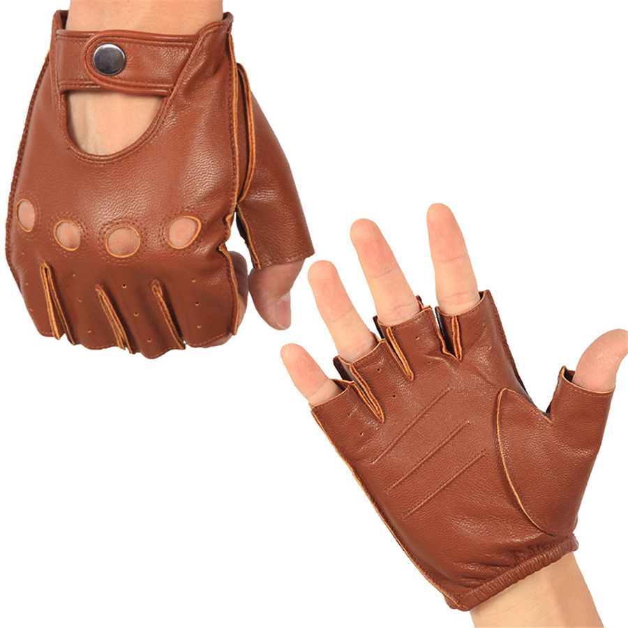 High Quality Man's Half Finger - Leather Driving Glove recensione e prezzo