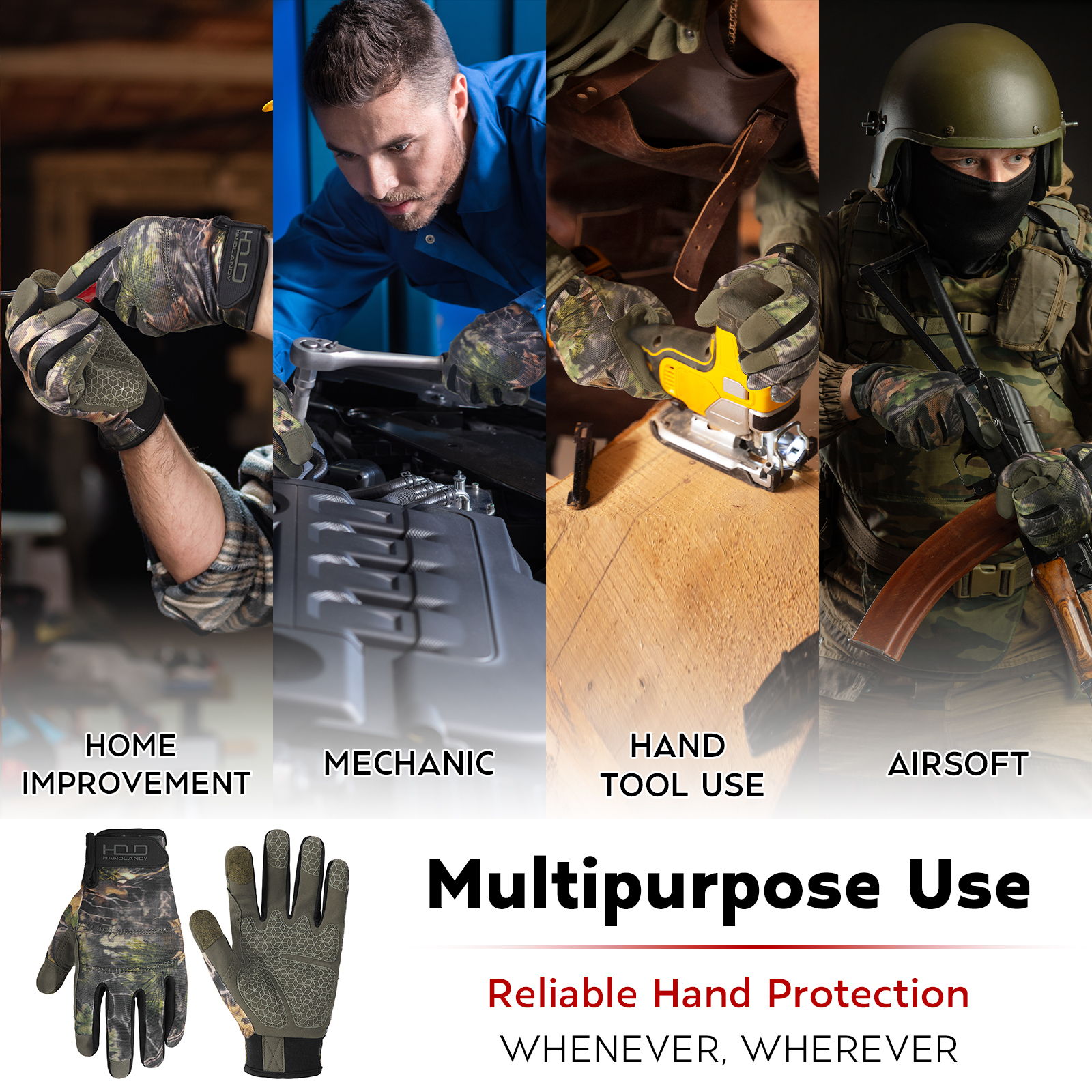 Handlandy Stock Full Finger Ca - Work Glove Impact recensione e prezzo