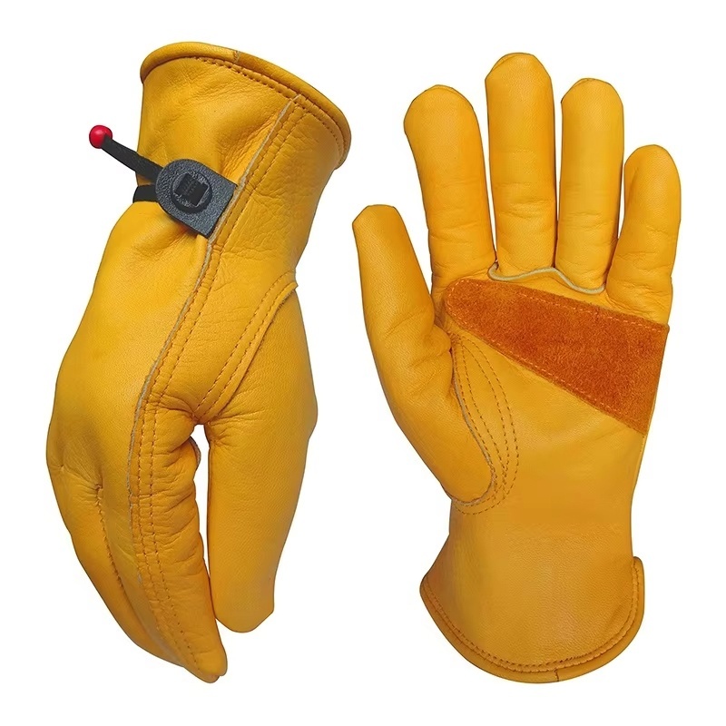 1 Pair Cowhide Heavy Duty Secu - Leather Driving Glove recensione e prezzo