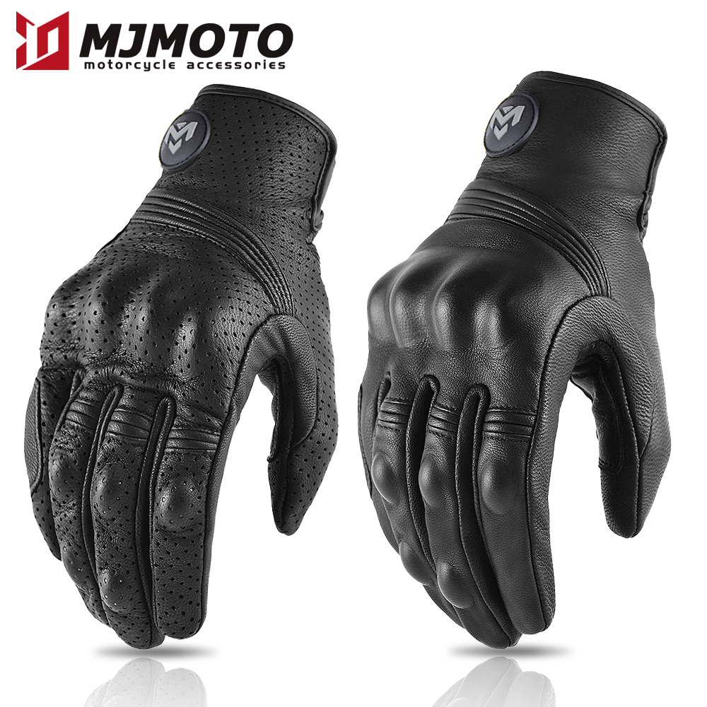 Men's Retro Perforated Leather - Cycling Glove Padded recensione e prezzo