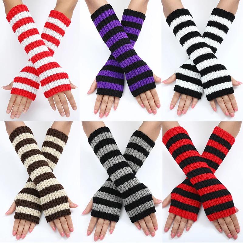 Women's Knitted Fingerless Arm - Fingerless Glove Knit recensione e prezzo