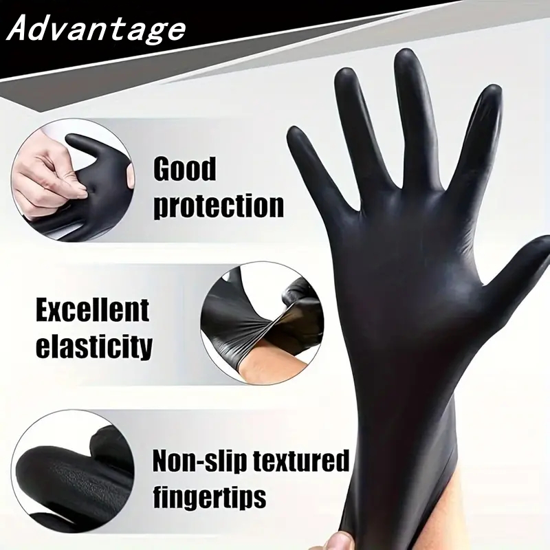 20PCS Black Disposable Nitrile - Latex Disposable Glove recensione e prezzo