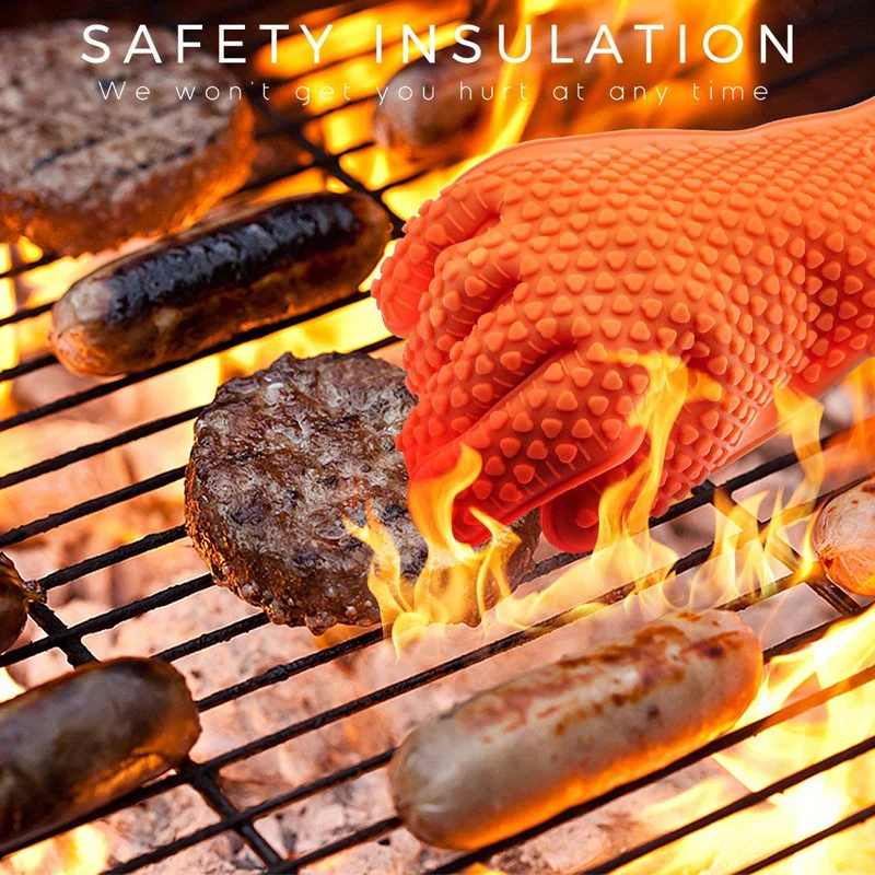 BBQ Silicone Grilling gloves B - Oven Mitt Silicone recensione e prezzo