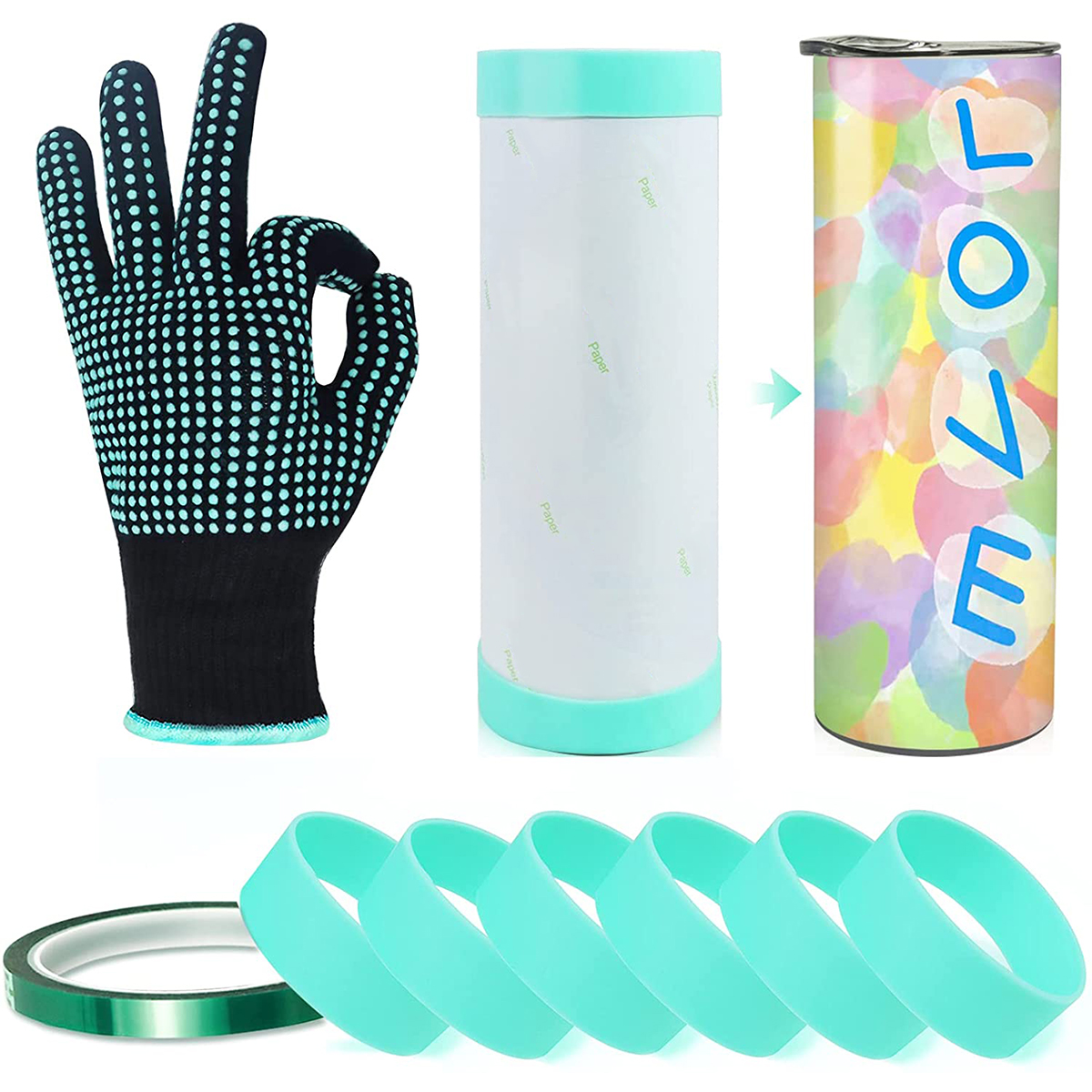 Silicone Bands Elastic Heat Re - Oven Mitt Silicone recensione e prezzo