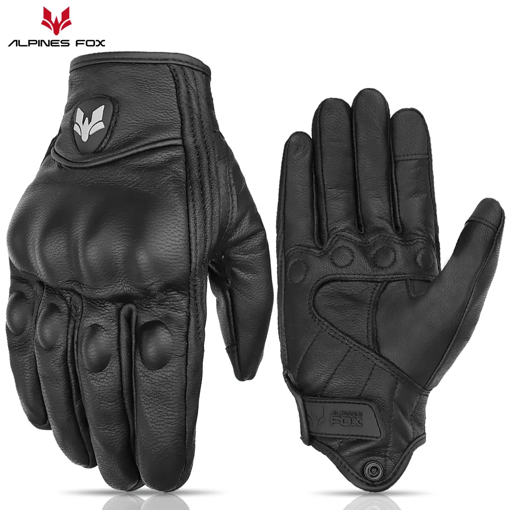 Unisex Vintage Leather Motorcy - Motorcycle Glove Knuckle recensione e prezzo