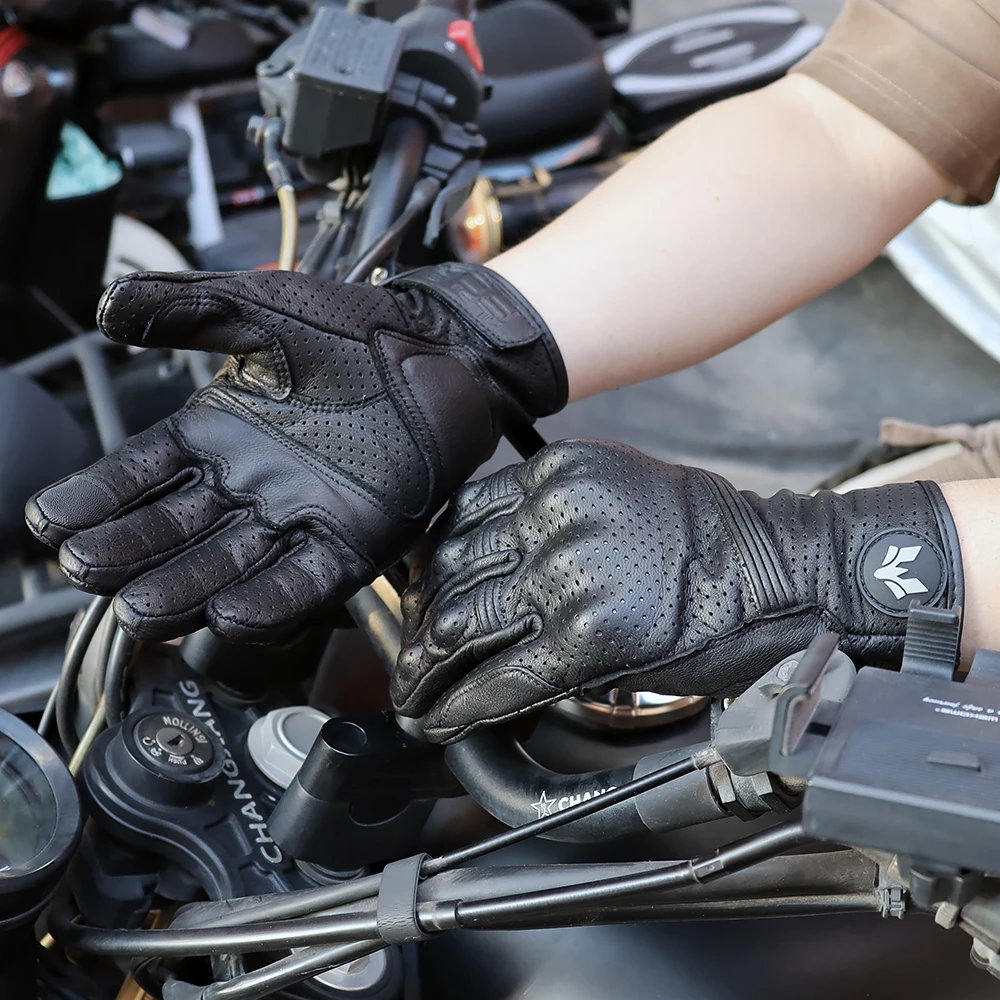 Unisex Vintage Leather Motorcy - Motorcycle Glove Knuckle recensione e prezzo