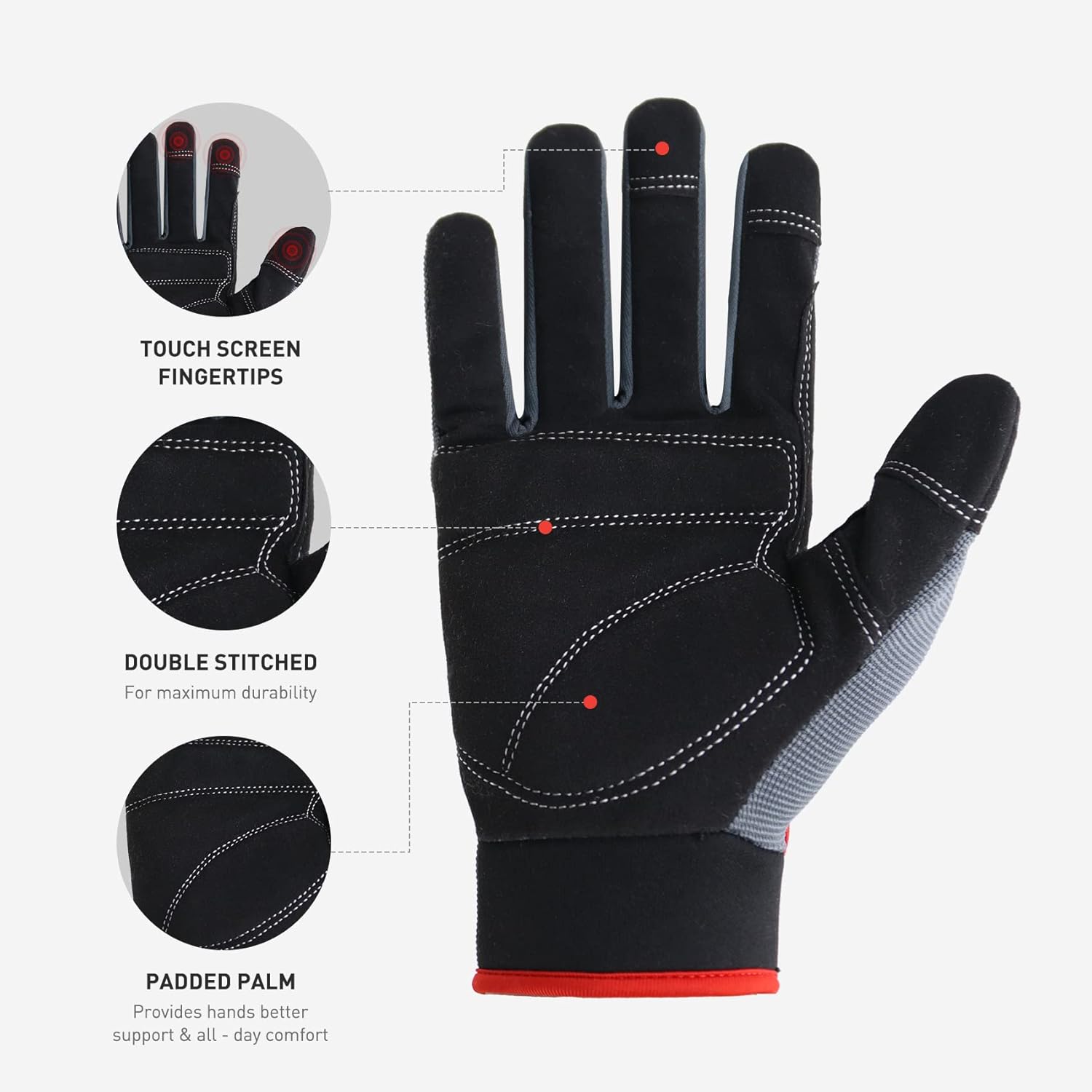 Anti-Vibration Gloves Work for - Work Glove Impact recensione e prezzo