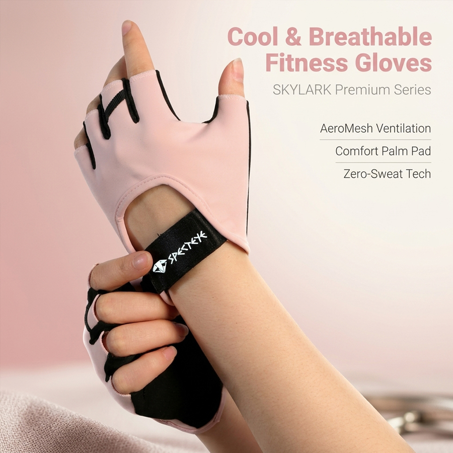 Women Pink Half Finger Fitness - Workout Glove Gym recensione e prezzo