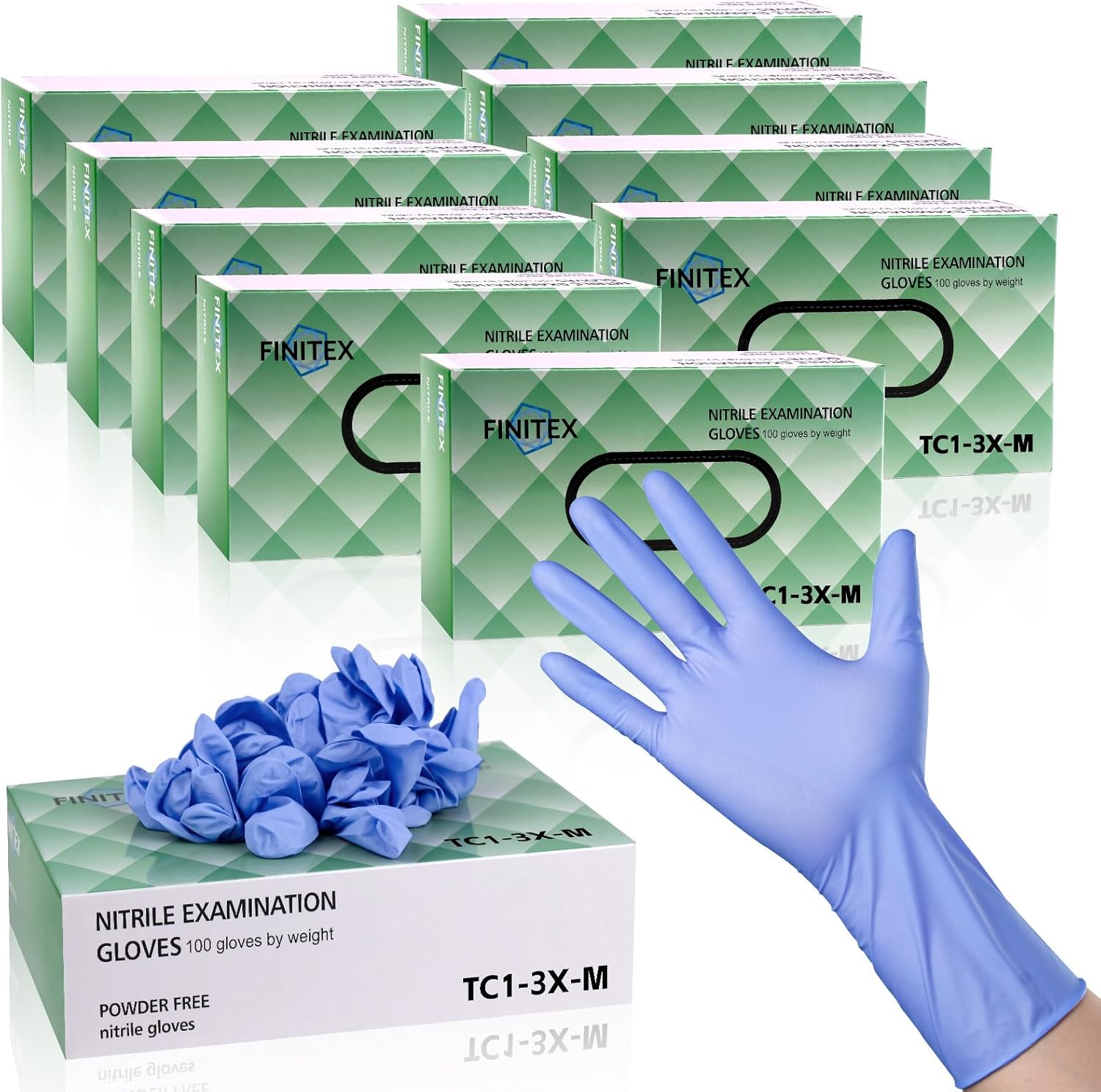 Nitrile Disposable Gloves Ice  - Exam Glove Nitrile recensione e prezzo