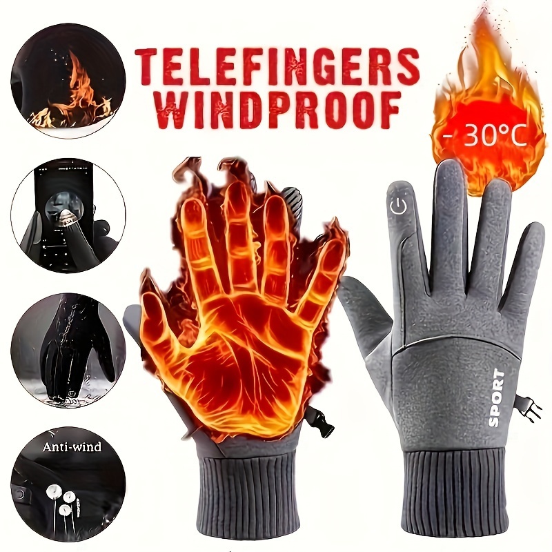 Winter Cycling Gloves Windproo - Ski Glove Waterproof recensione e prezzo