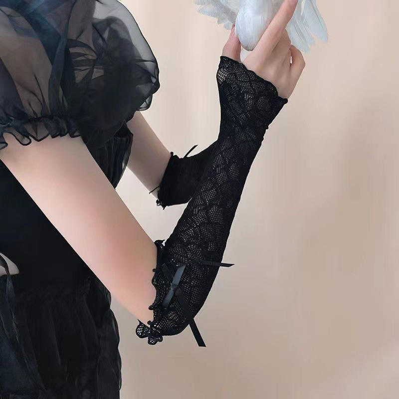 Summer Long Lace Ruffle Mesh F - Fingerless Glove Knit recensione e prezzo