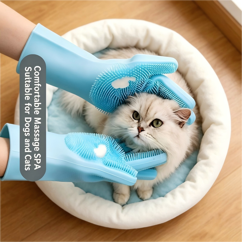 Silicone Pet Bathing Glove, Mu - Rubber Glove Cleaning recensione e prezzo