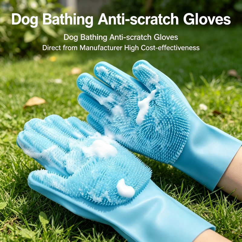 Silicone Pet Bathing Glove, Mu - Rubber Glove Cleaning recensione e prezzo