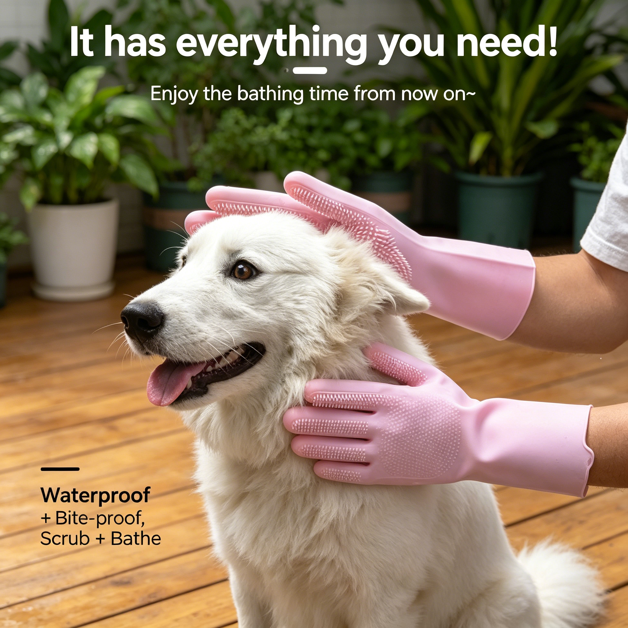 Silicone Pet Bathing Glove, Mu - Rubber Glove Cleaning recensione e prezzo