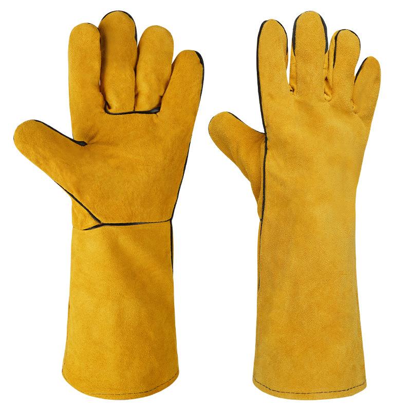 1 Pair 40Cm Welding Leather Gl - Heat Resistant Glove recensione e prezzo