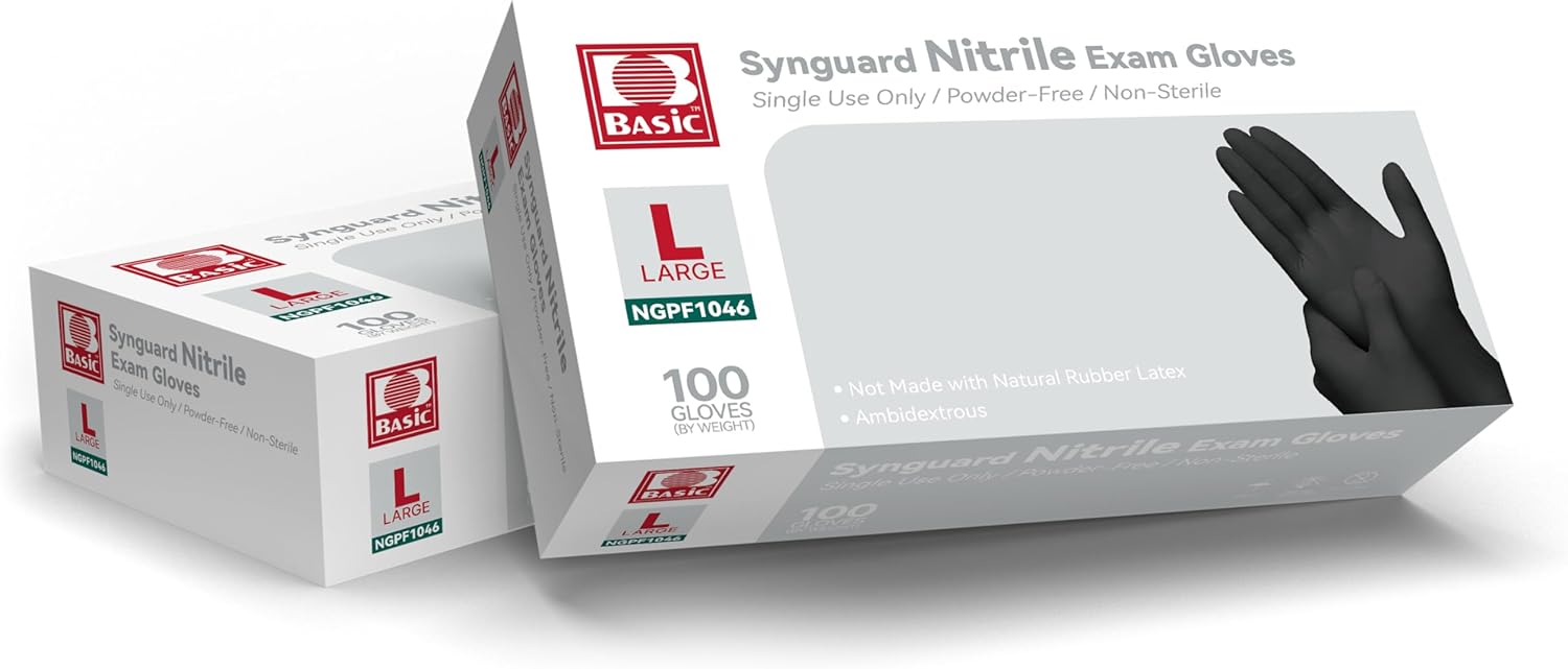 Large Black Nitrile Exam Glove - Exam Glove Nitrile recensione e prezzo