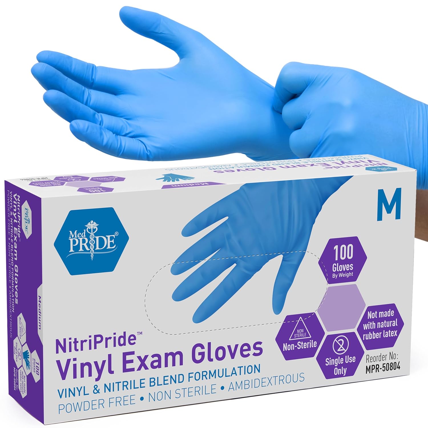 Powder-Free Nitrile/Vinyl Blen - Latex Disposable Glove recensione e prezzo