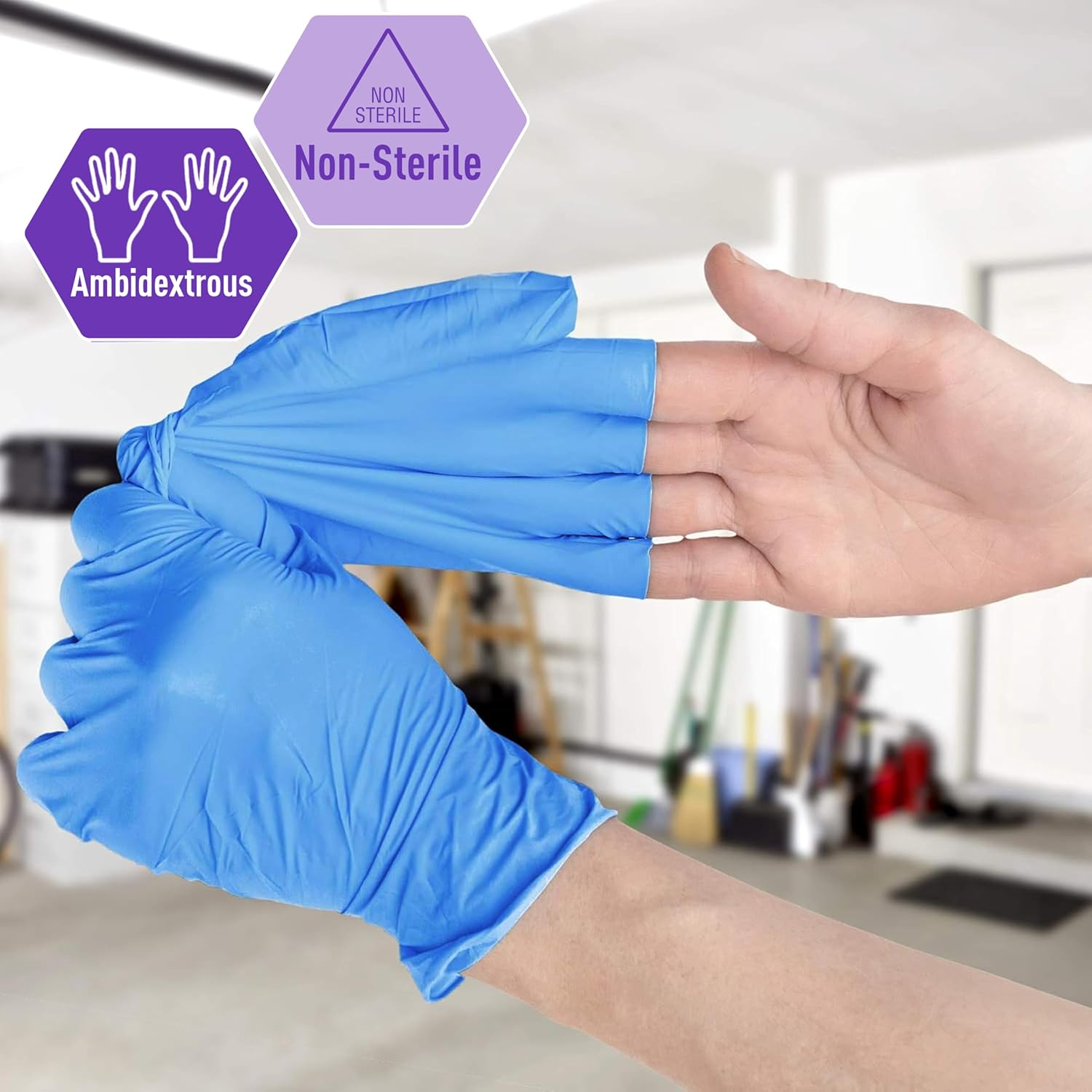 Powder-Free Nitrile/Vinyl Blen - Latex Disposable Glove recensione e prezzo