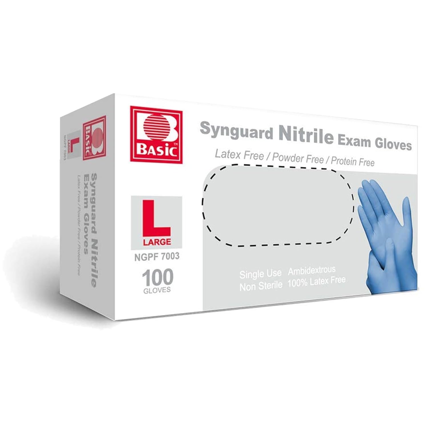 Latex-Free Blue Nitrile Exam G - Exam Glove Nitrile recensione e prezzo