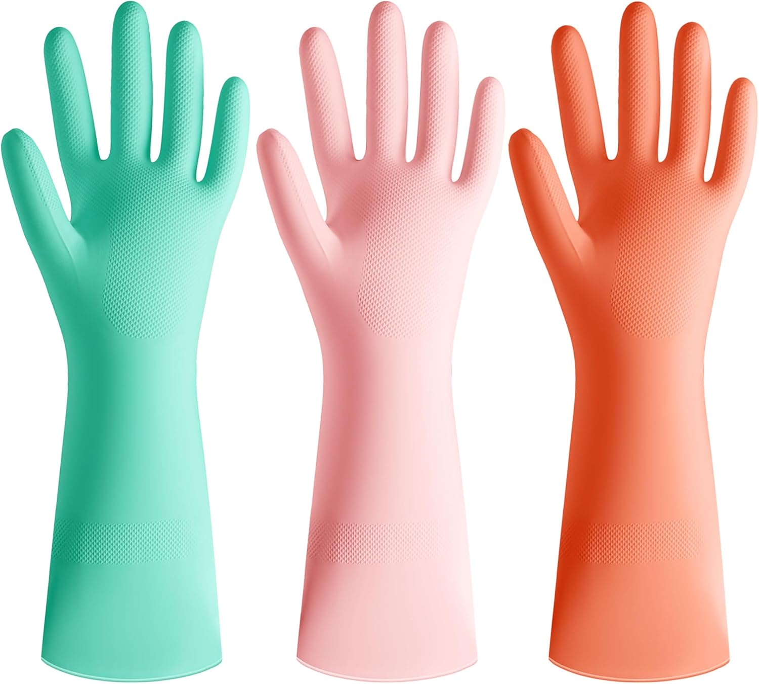 3 Pairs Colorful Rubber Dishwa - Rubber Glove Cleaning recensione e prezzo