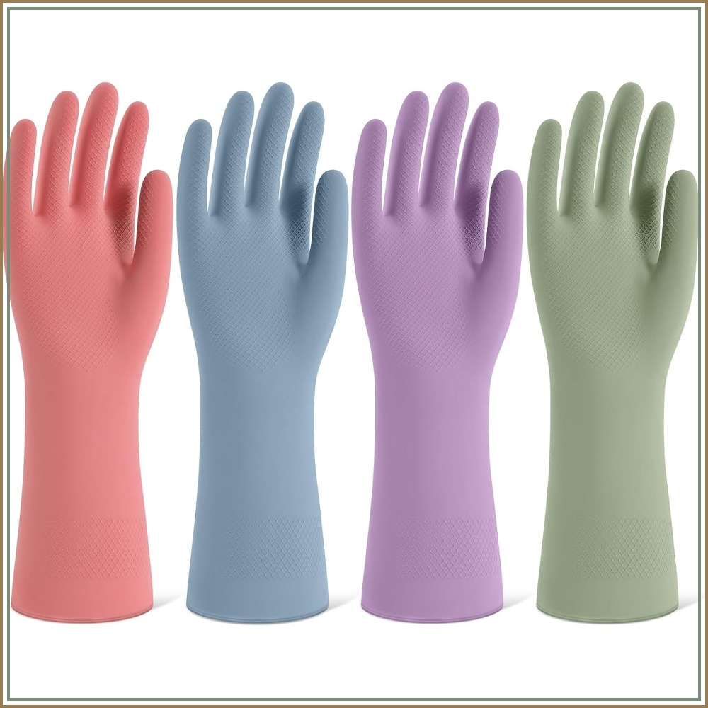 4 Pairs Rubber Cleaning Gloves - Rubber Glove Cleaning recensione e prezzo