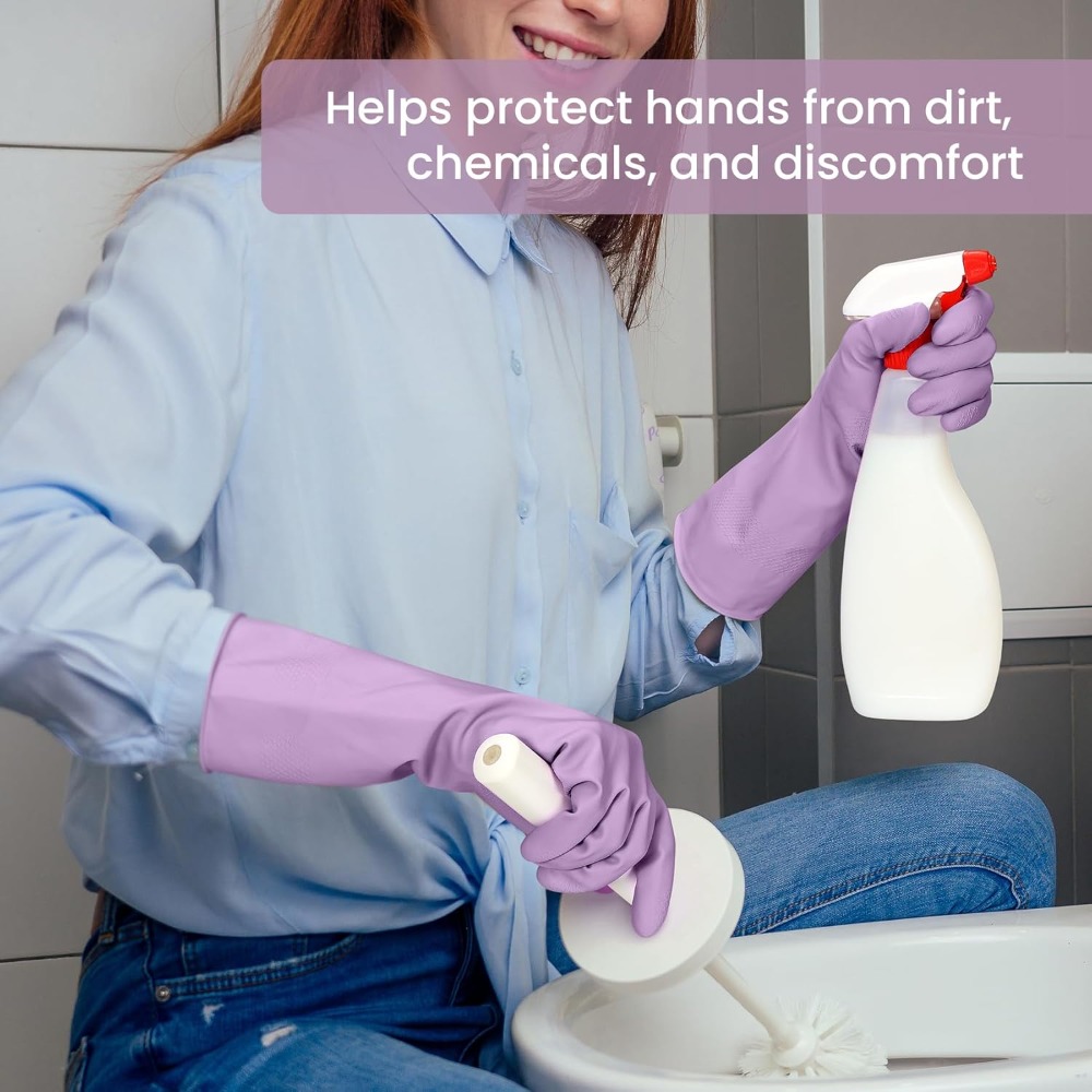 4 Pairs Rubber Cleaning Gloves - Rubber Glove Cleaning recensione e prezzo