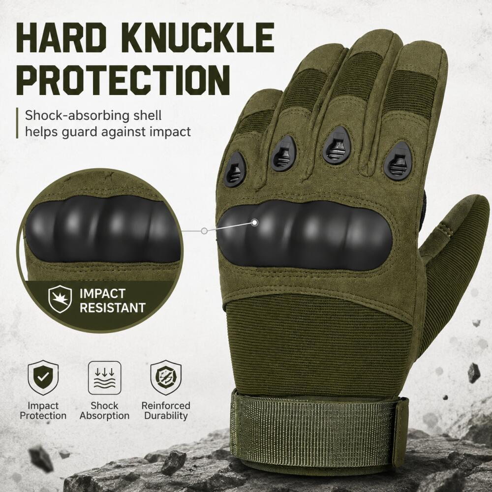 Full Finger Tactical Gloves wi - Motorcycle Glove Knuckle recensione e prezzo