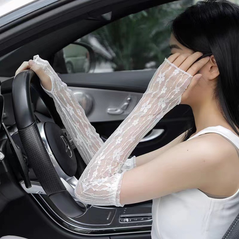 Summer Mesh Flower Lace Finger - Fingerless Glove Knit recensione e prezzo