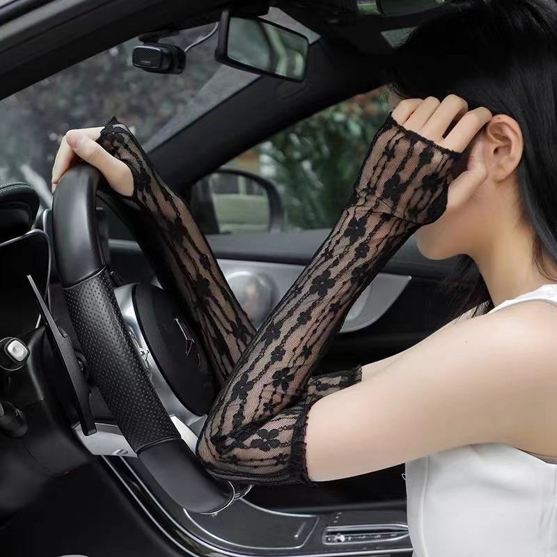 Summer Mesh Flower Lace Finger - Fingerless Glove Knit recensione e prezzo