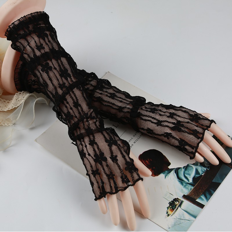 Summer Mesh Flower Lace Finger - Fingerless Glove Knit recensione e prezzo